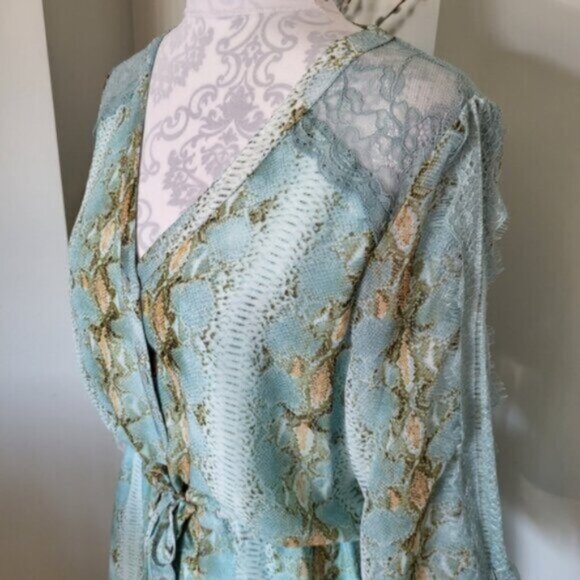 EsQualo Lace Chiffon Summer Dress NWT Sz 6 - Picture 7 of 14